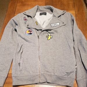 Zara Man men's patched sweater S